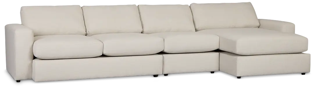 Brantley Light Beige Fabric Small Right Chaise Sectional Brantley Light Beige Fabric Small Right Chaise Sectional