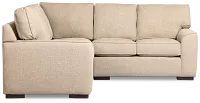 Sinclair Brown Fabric Small Two-arm Sectional