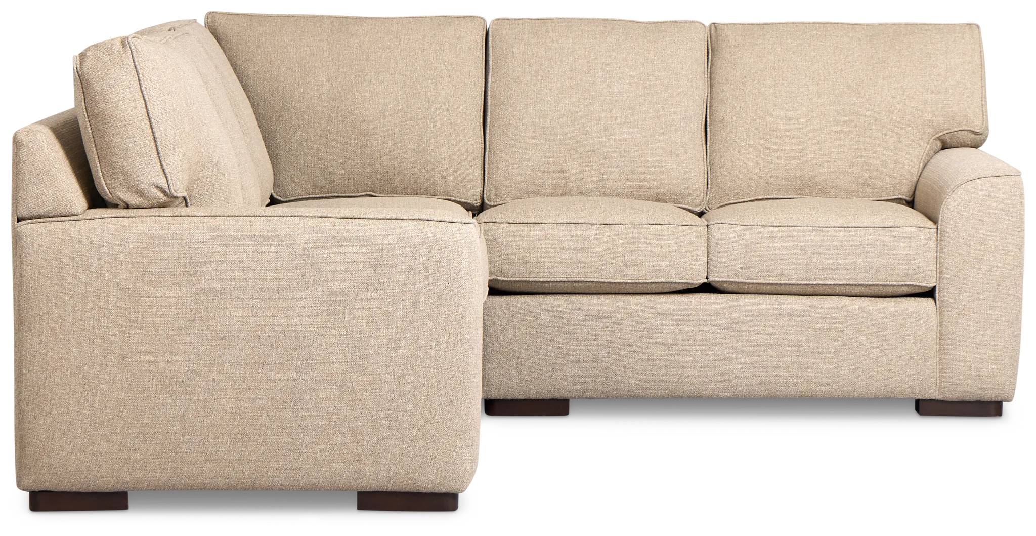 Sinclair Brown Fabric Small Two-arm Sectional