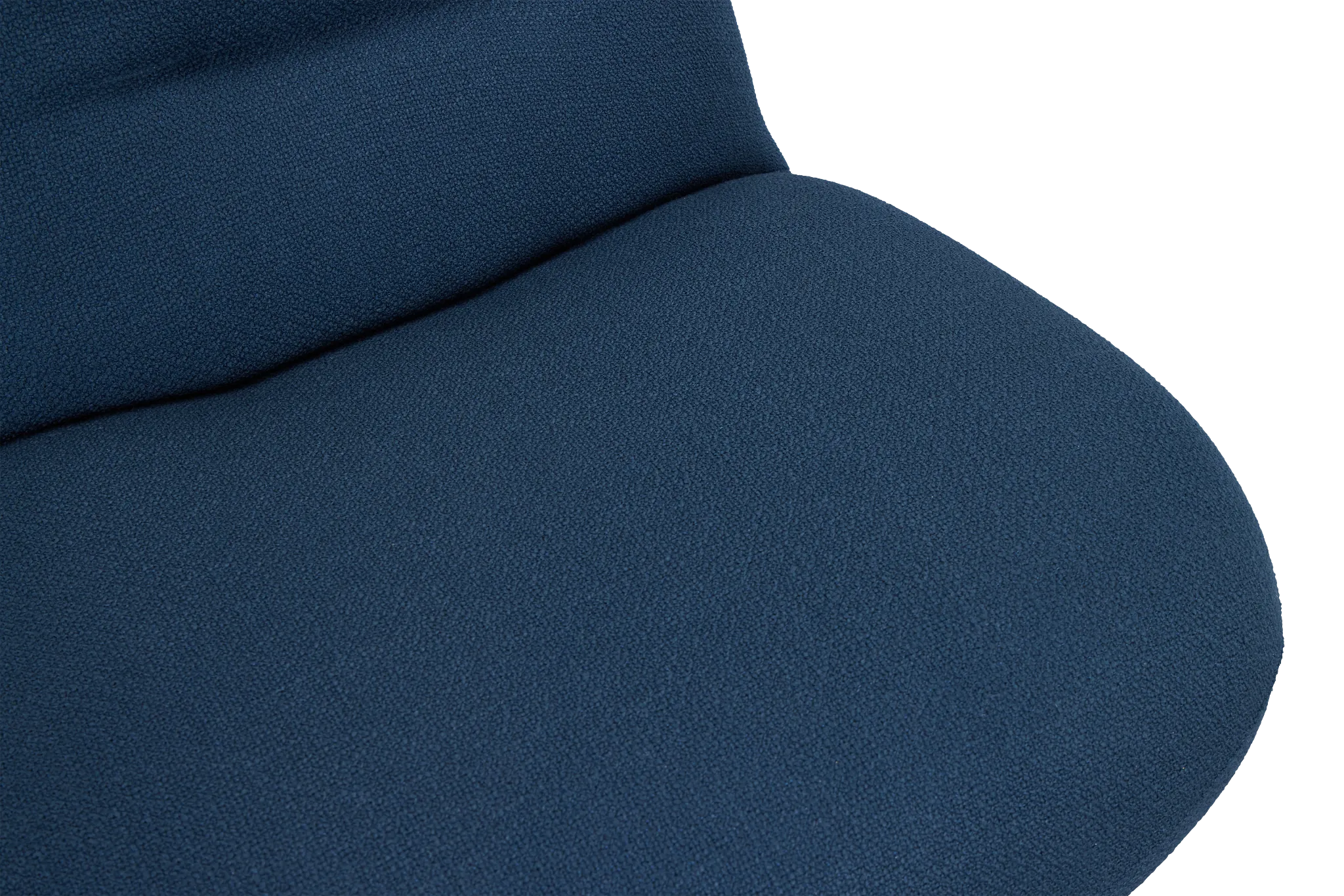 Aaliyah Dark Blue Fabric Swivel Accent Chair
