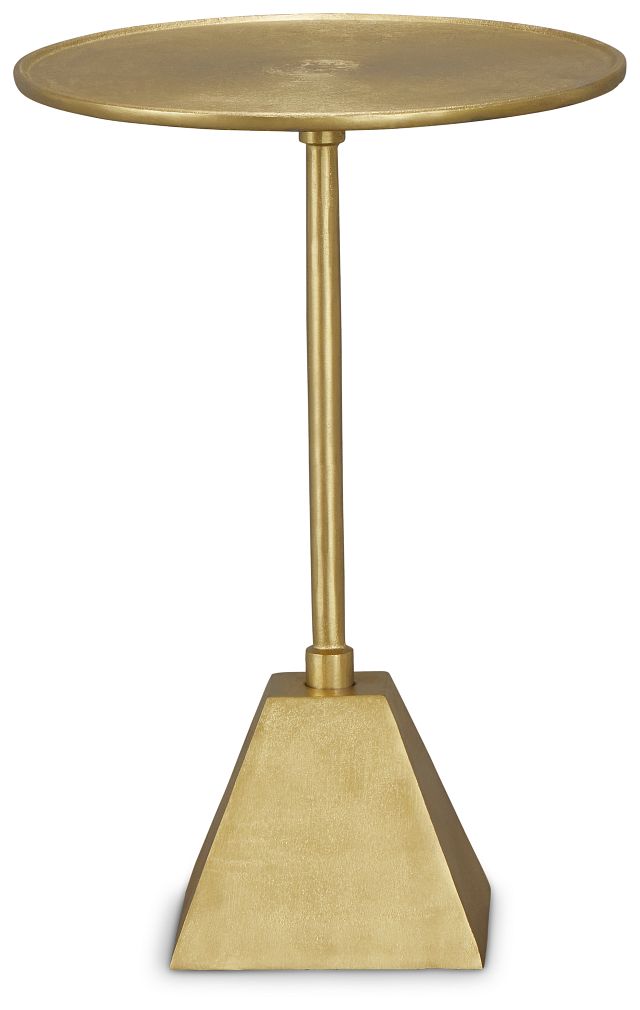 Brent Gold Metal Accent Table