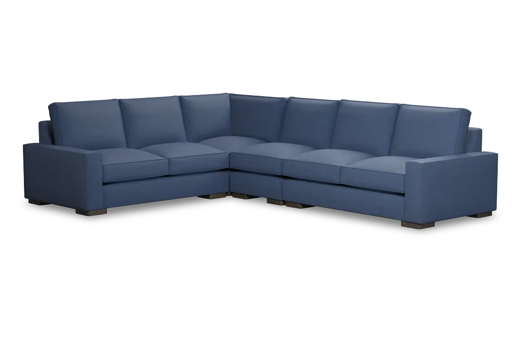 Edgewater Revenue Dark Blue Medium Two-arm Sectional Edgewater Revenue Dark Blue Medium Two-arm Sectional