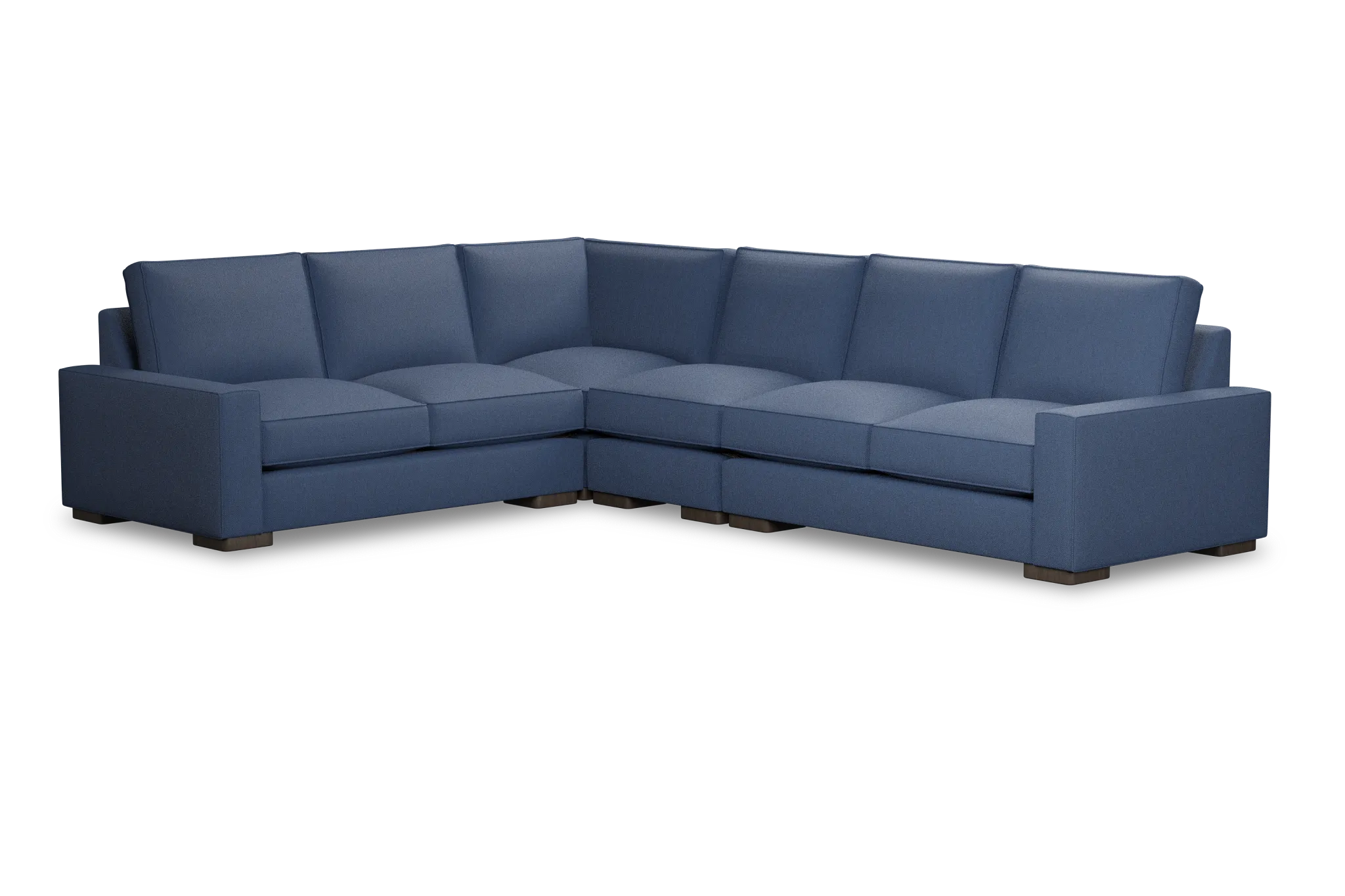 Edgewater Revenue Dark Blue Medium Two-arm Sectional