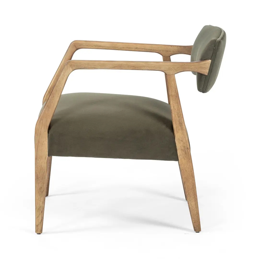 Four Hands Joe Dark Green Velvet Accent Chair Four Hands Joe Dark Green Velvet Accent Chair