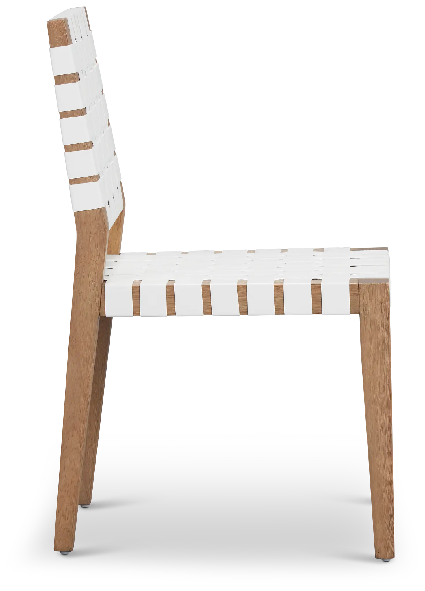 Haven White Woven Leather Side Chair Haven White Woven Leather Side Chair