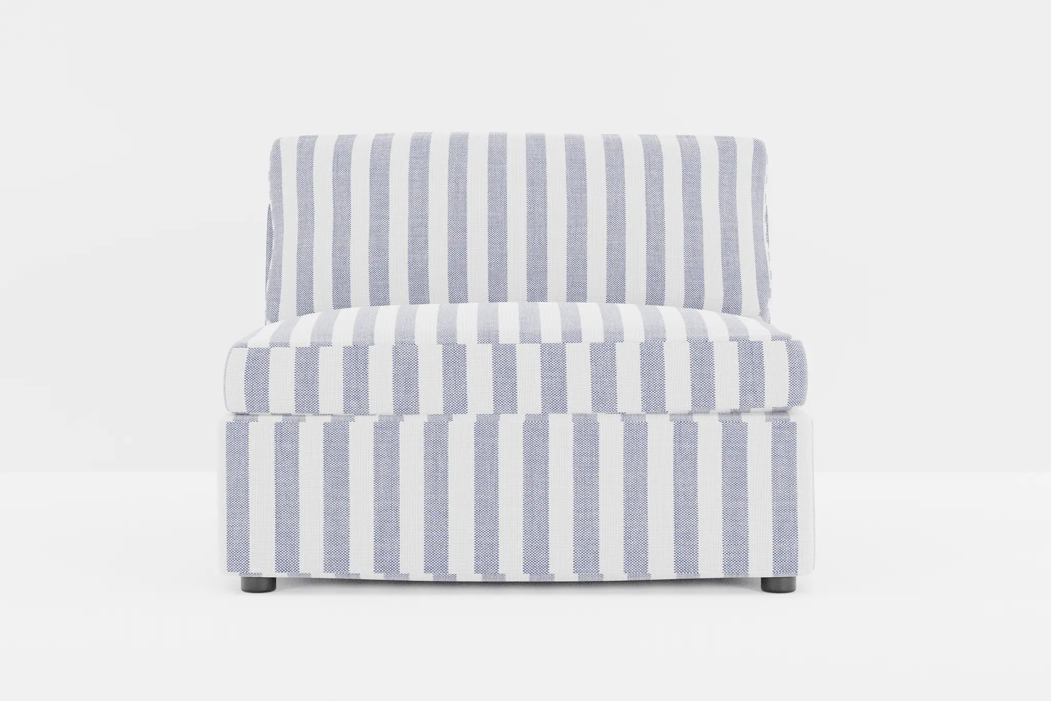 Destin Sea Lane Dark Blue Fabric Armless Chair Destin Sea Lane Dark Blue Fabric Armless Chair