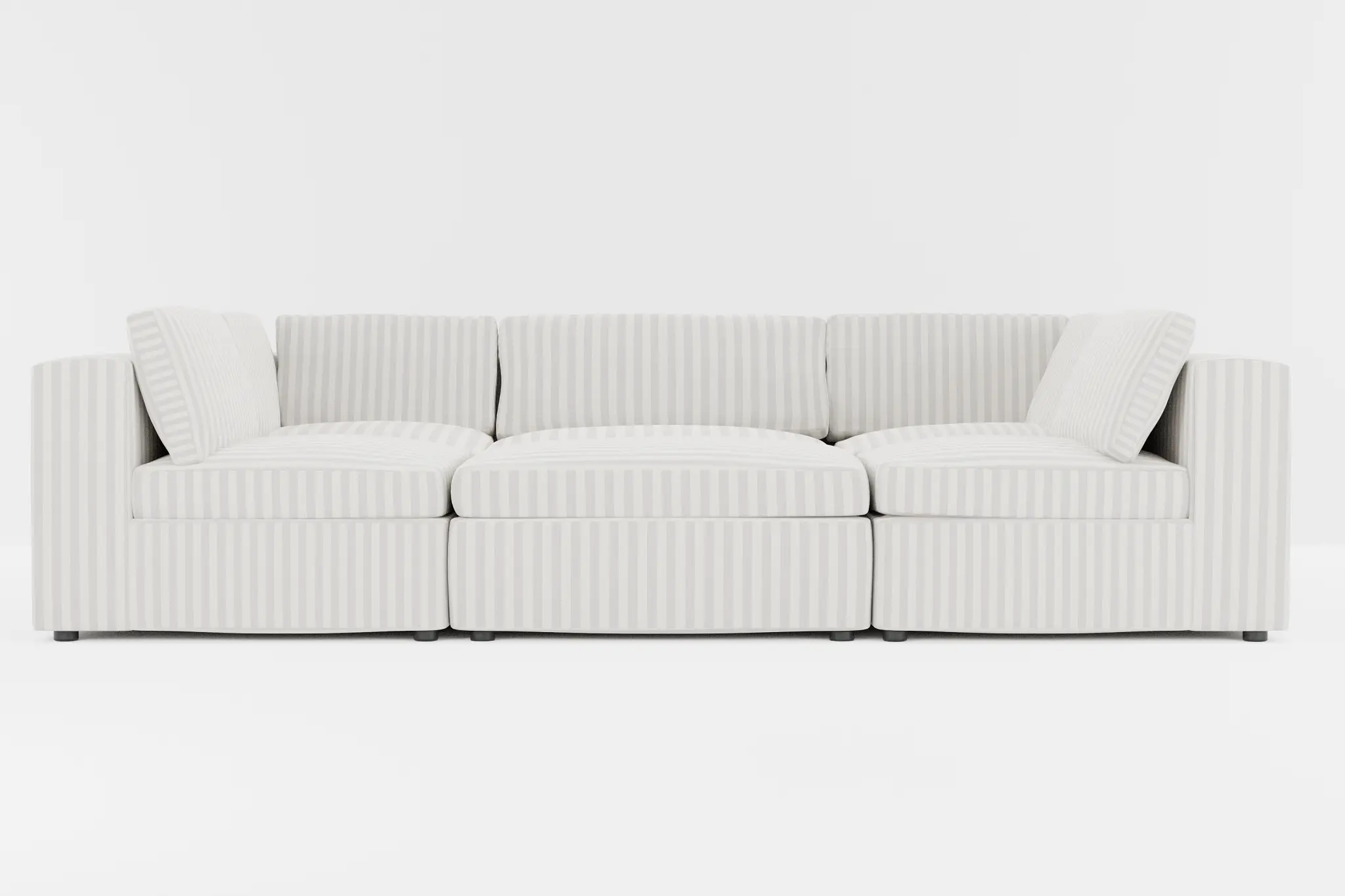 Destin Sea Lane Light Gray Fabric 6-piece Pit Sectional Destin Sea Lane Light Gray Fabric 6-piece Pit Sectional