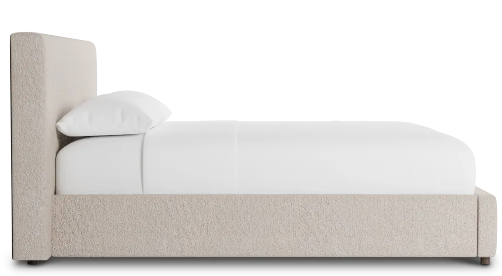 Grayton Elite Taupe 44" Upholstered Platform Bed