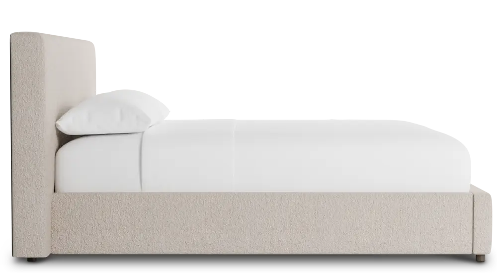 Grayton Elite Taupe 44" Upholstered Platform Bed Grayton Elite Taupe 44" Upholstered Platform Bed