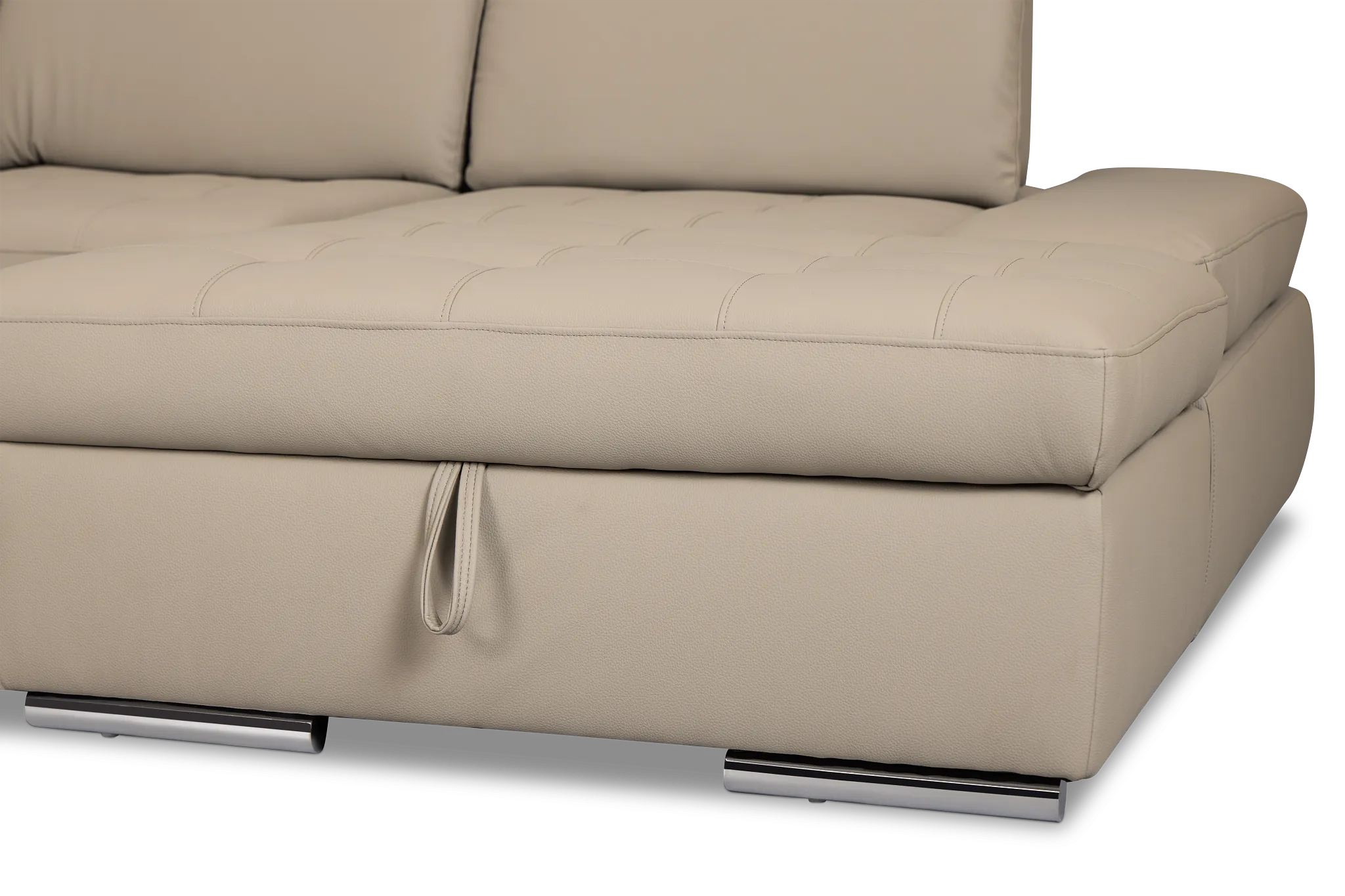 Eden Gray Micro Right Chaise Sleeper Sectional