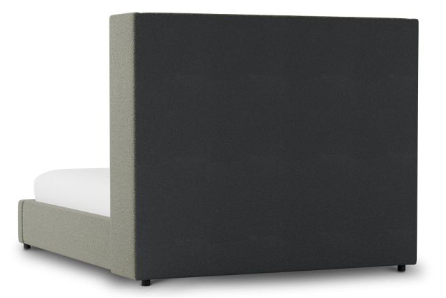 Captiva Sutton Green 60" Upholstered Shelter Bed