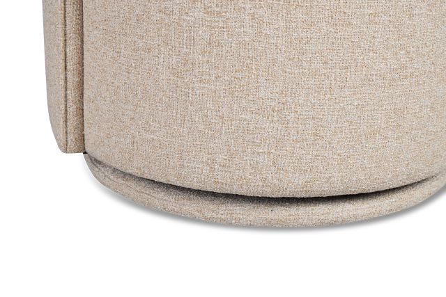 Claude Beige Round Upholstered Side Chair