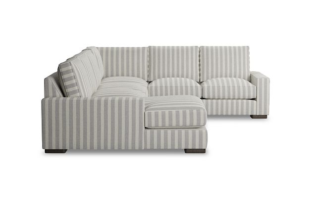 Edgewater Sea Lane Light Gray Medium Left Chaise Sectional