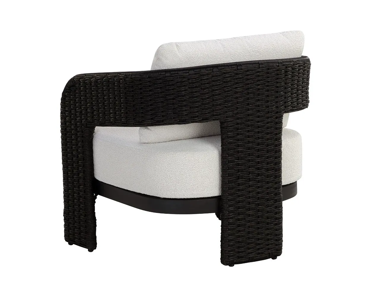 Anya Black Ivory Accent Chair