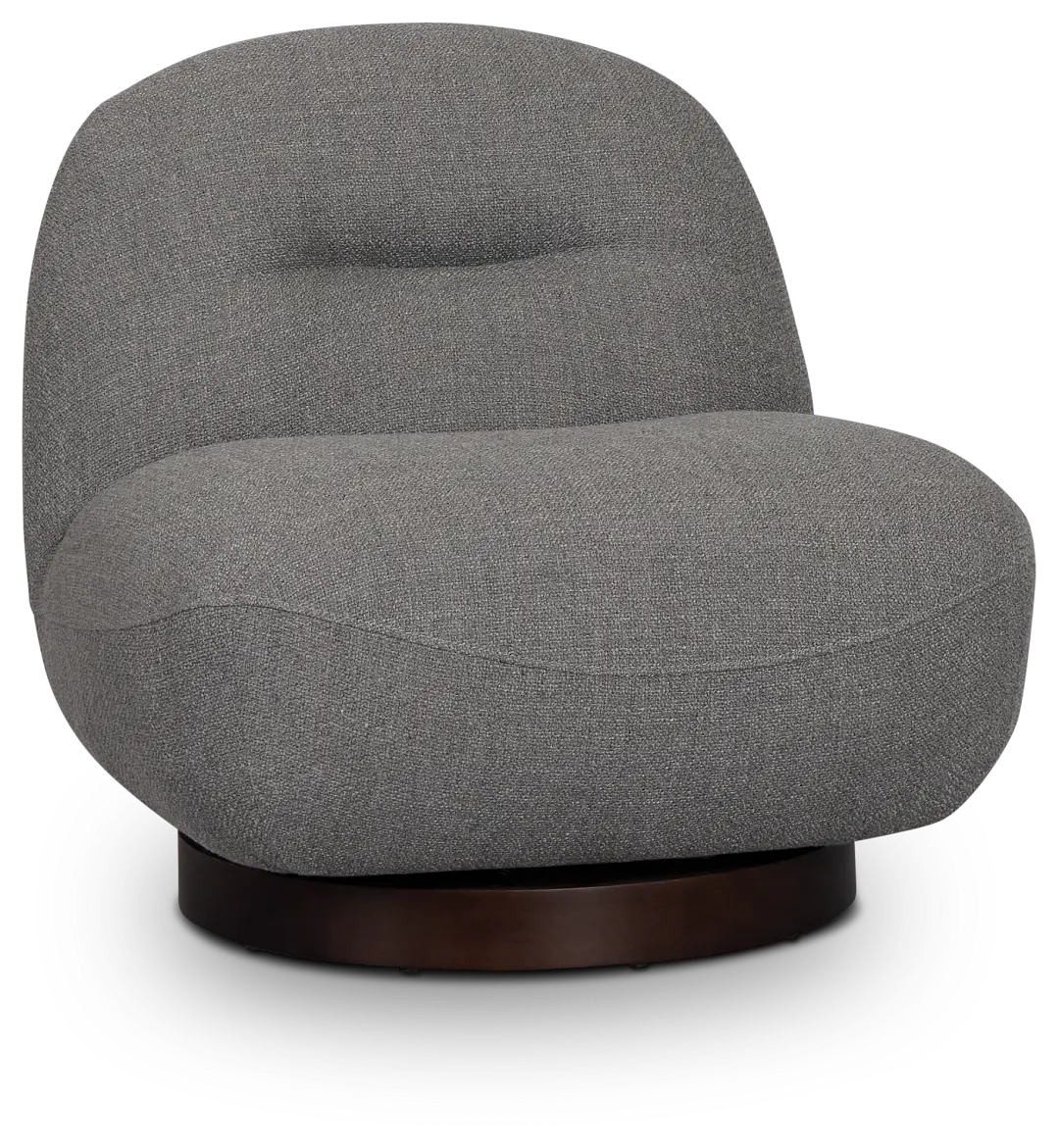Aaliyah Dark Gray Fabric Swivel Accent Chair Aaliyah Dark Gray Fabric Swivel Accent Chair