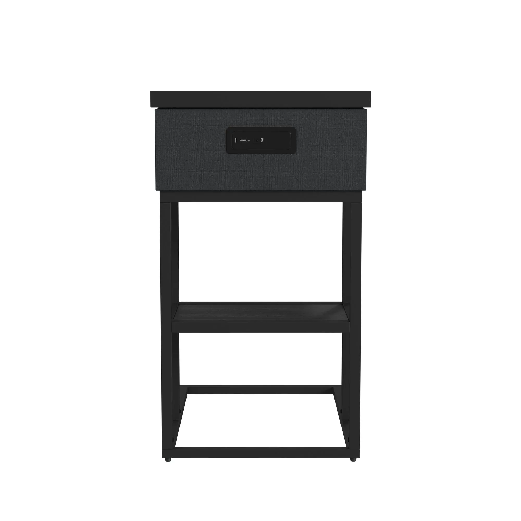 Rupin Black Rect C-side Table