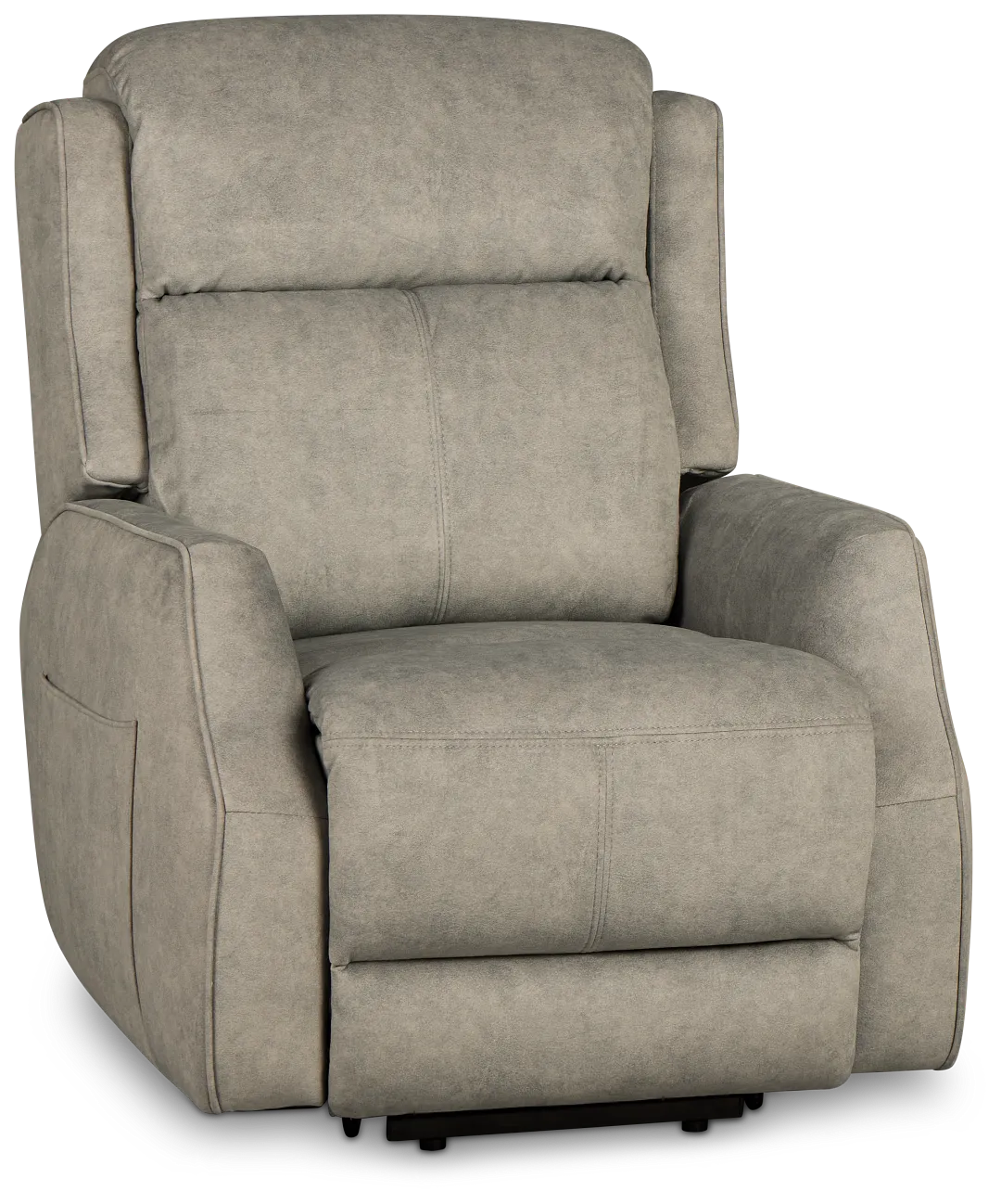 Harris Light Gray Micro Power Lift Recliner