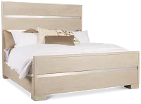 Miramar Light Tone Panel Bed