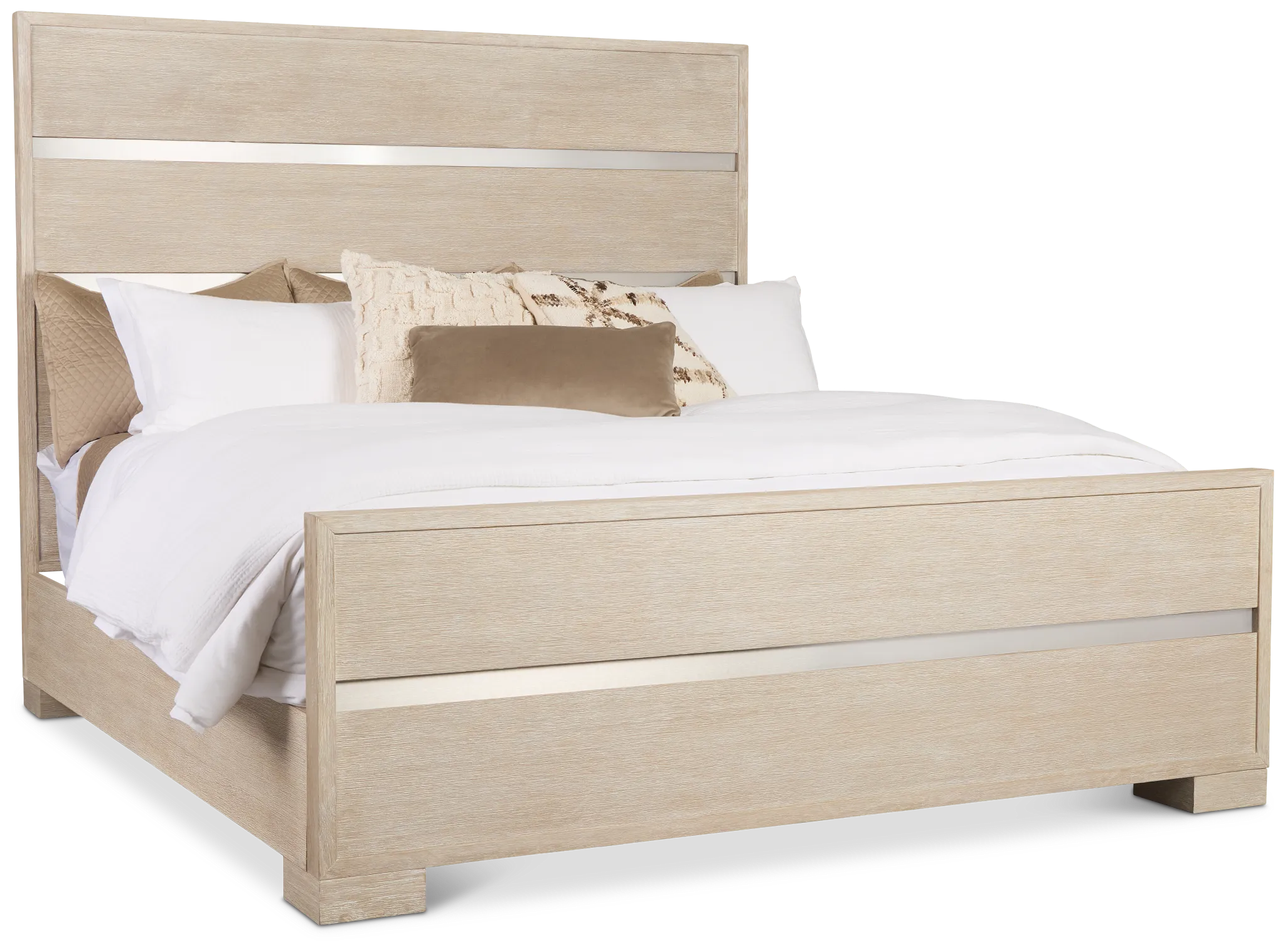 Miramar Light Tone Panel Bed