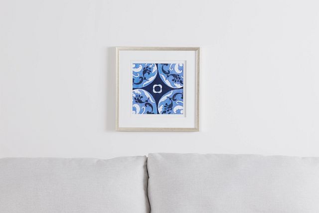 Bleu Dark Blue Framed Wall Art