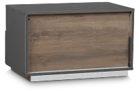 Brasilia Gray 1-drawer Nightstand