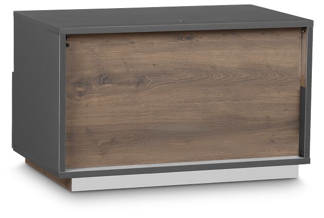 Brasilia Gray 1-drawer Nightstand
