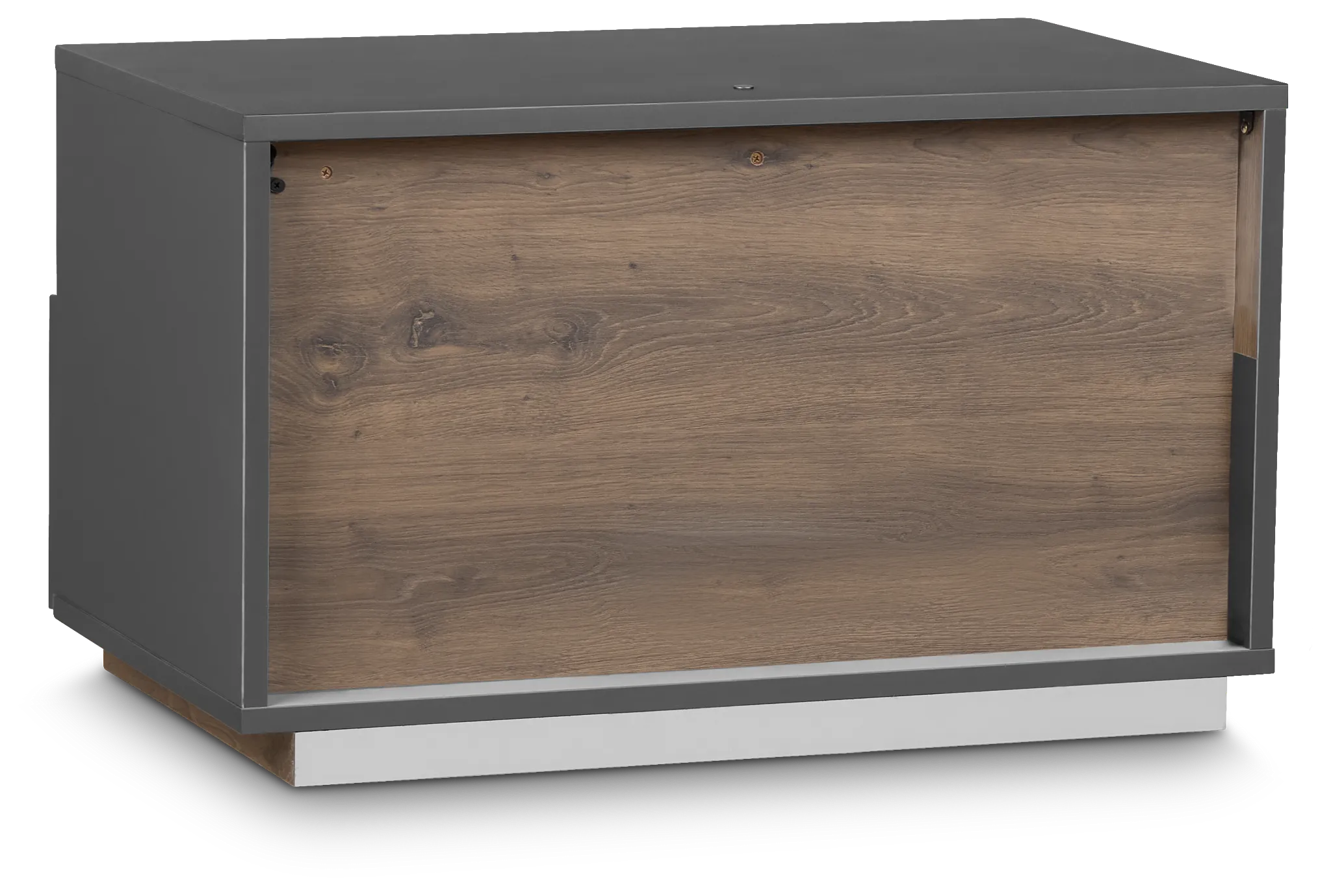 Brasilia Gray 1-drawer Nightstand