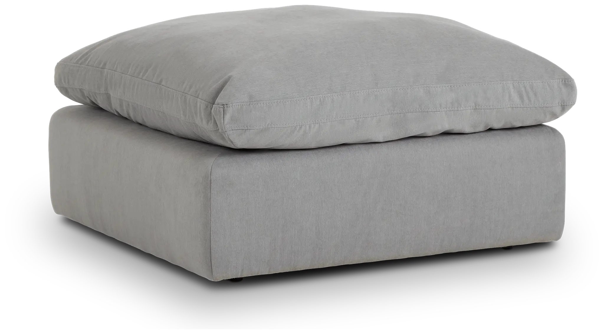 Grant Light Gray Fabric Ottoman Grant Light Gray Fabric Ottoman