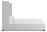 Captiva Delray Light Gray 60" Upholstered Shelter Bed