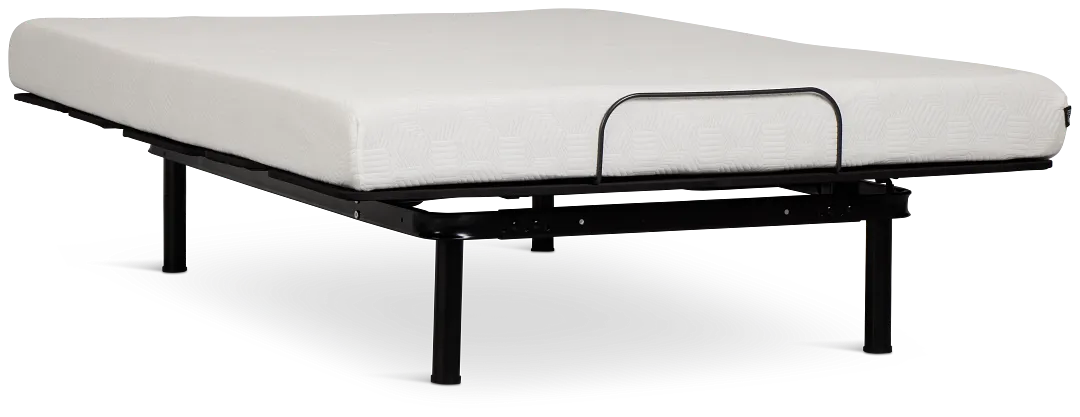 Rest & Renew By Zinus Gel Memory Foam Mattress 6" Firm Slat Adjustable Mattress Set