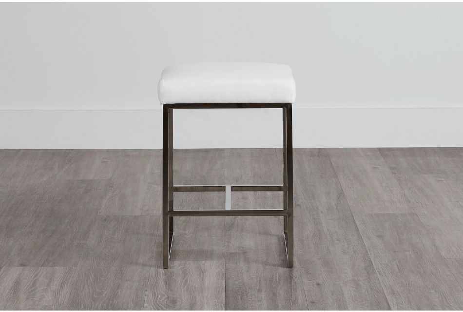 Miami Whitefabric 24" Stool