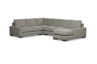 Edgewater Maguire Pewter Medium Right Chaise Sectional