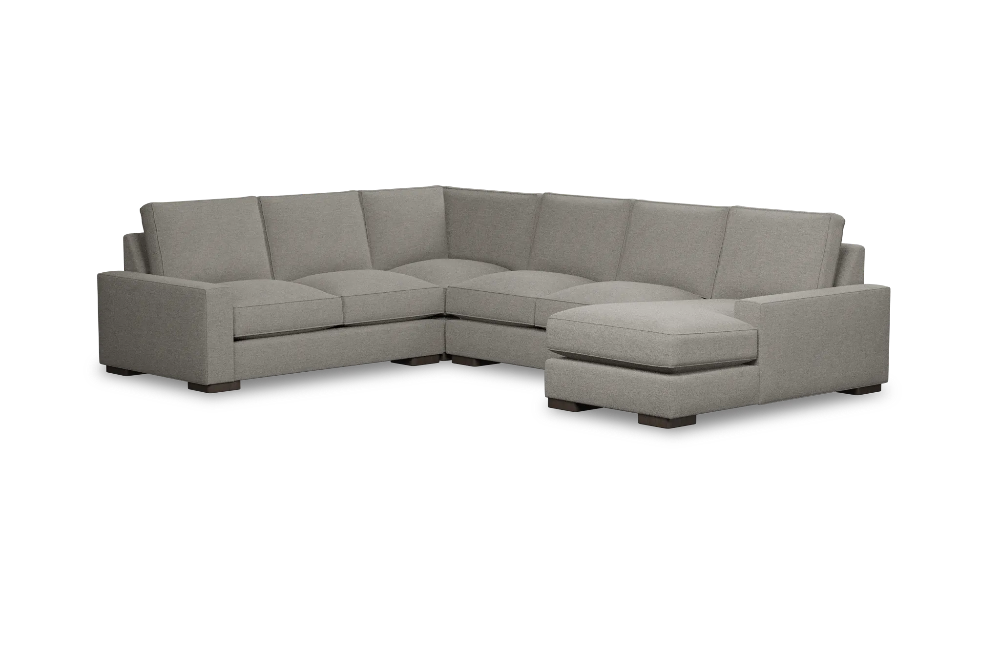 Edgewater Maguire Pewter Medium Right Chaise Sectional