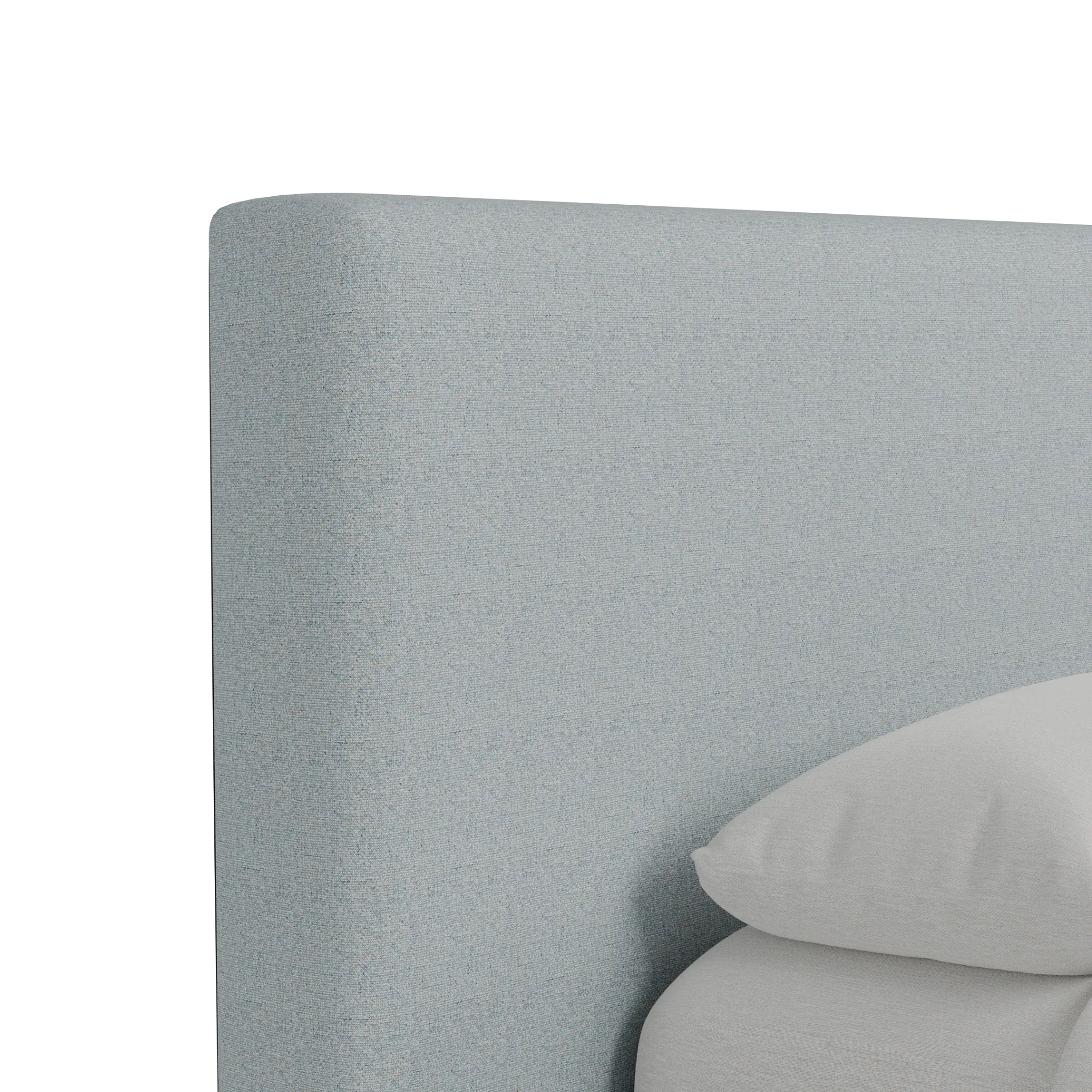 Grayton Natural Beauty Light Blue 44" Upholstered Platform Bed