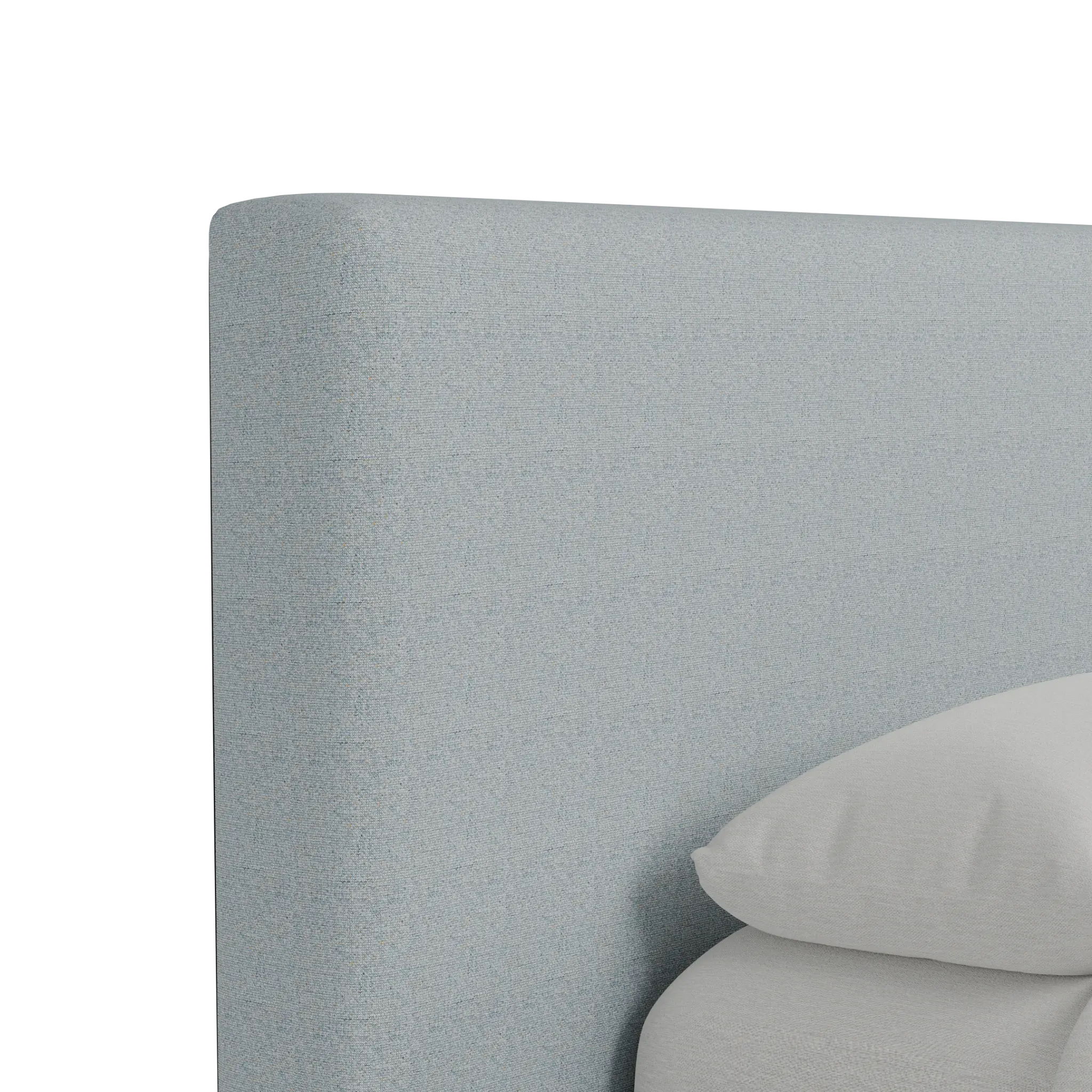 Grayton Natural Beauty Light Blue 44" Upholstered Platform Bed Grayton Natural Beauty Light Blue 44" Upholstered Platform Bed