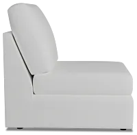 Citymod White Fabric Armless Chair