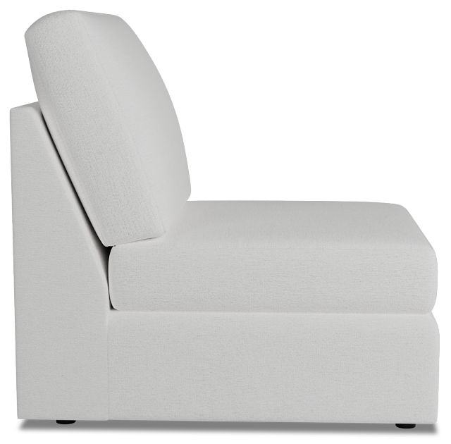 Citymod White Fabric Armless Chair