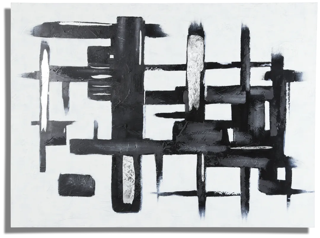 Giacomo White Canvas Wall Art