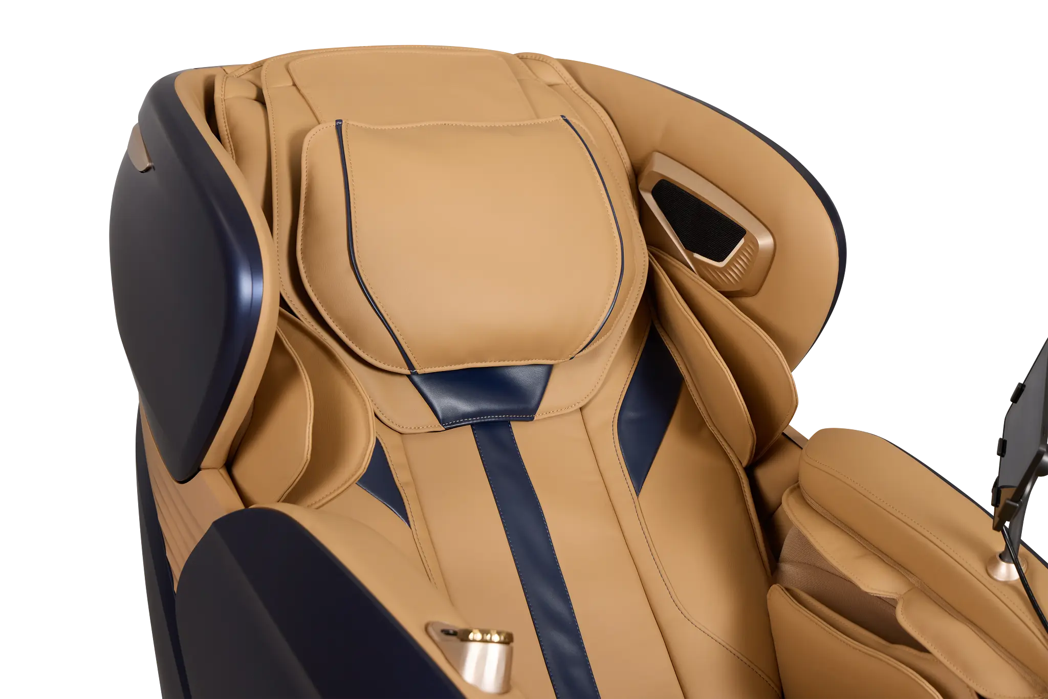 Zen Duo Light Brown Micro Massage Chair Zen Duo Light Brown Micro Massage Chair