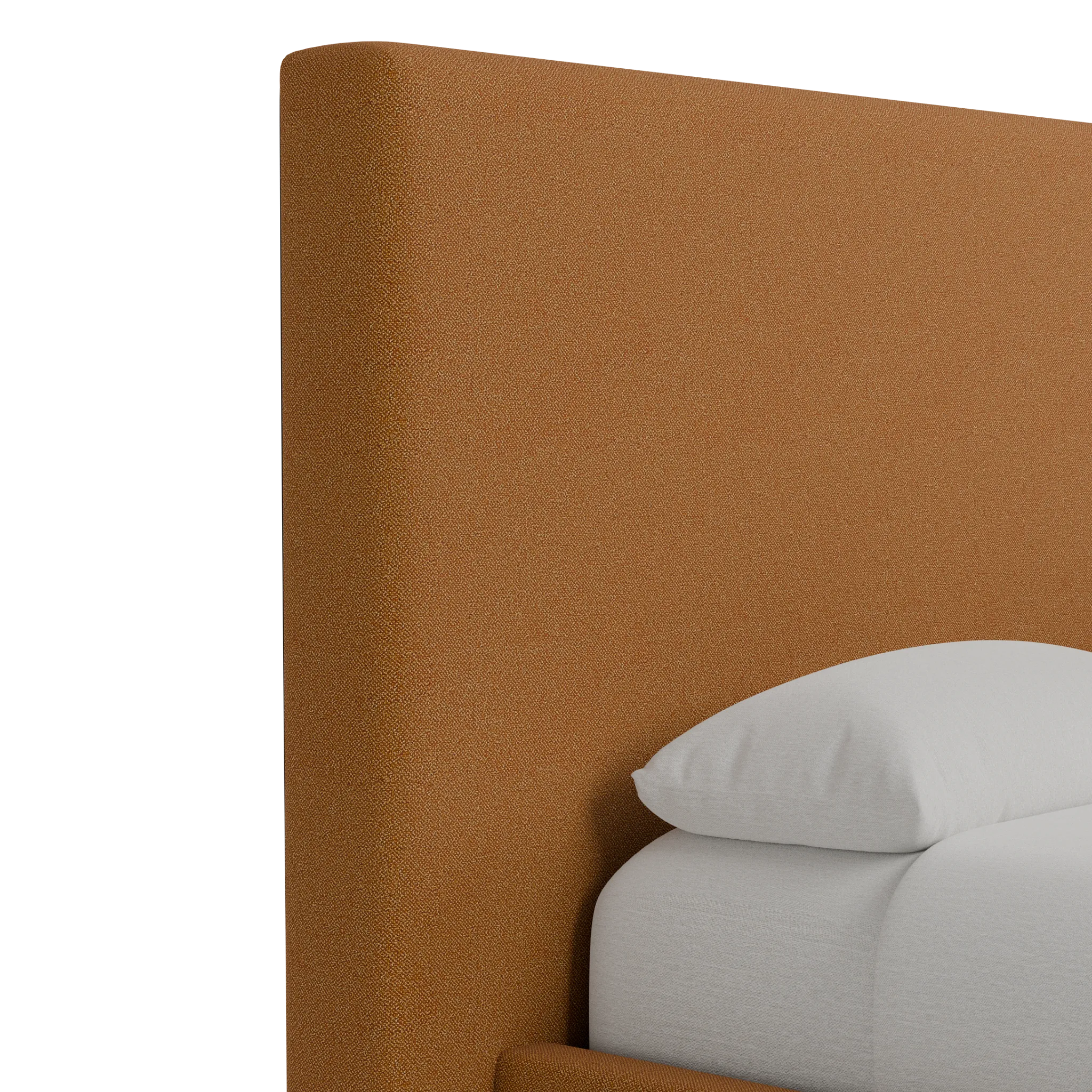 Grayton Elite Light Brown 54" Upholstered Platform Bed