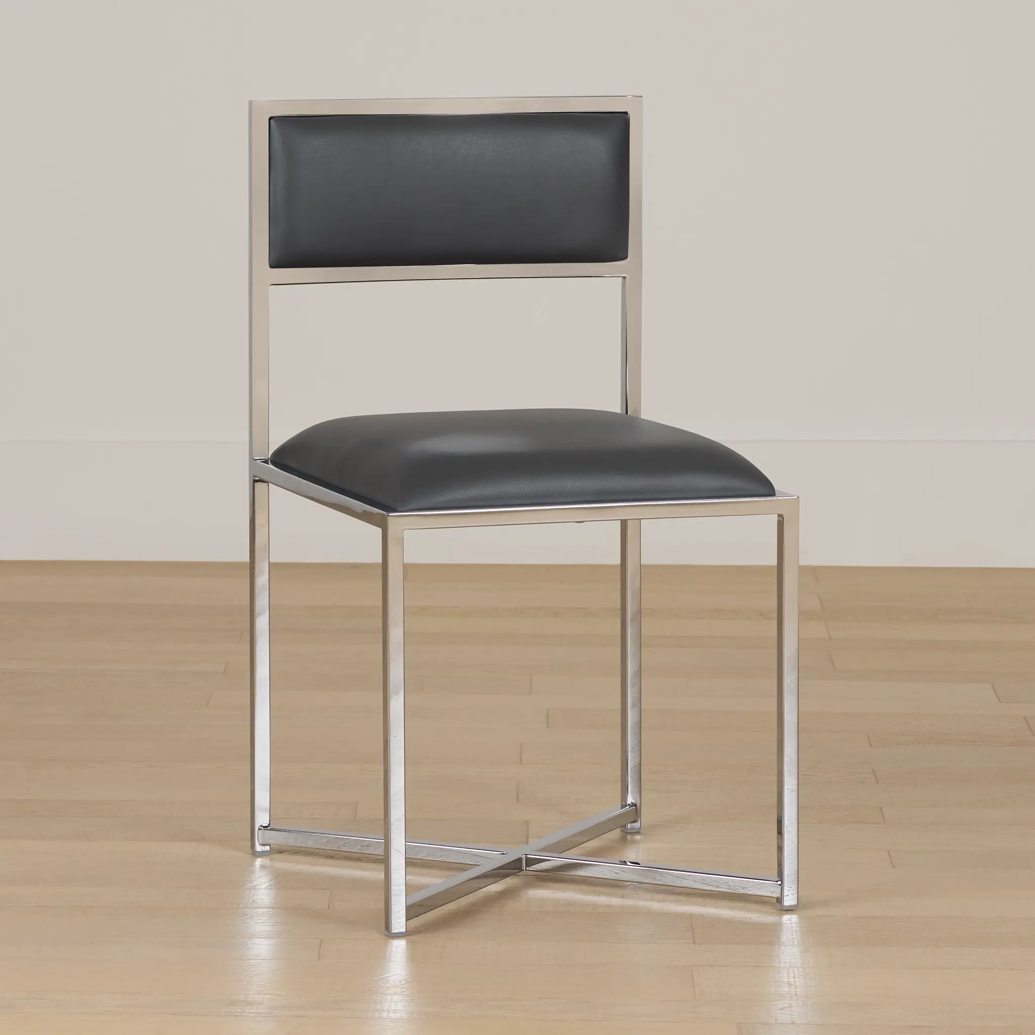 Amalfi Gray Stnl Steel Upholstered Side Chair Amalfi Gray Stnl Steel Upholstered Side Chair