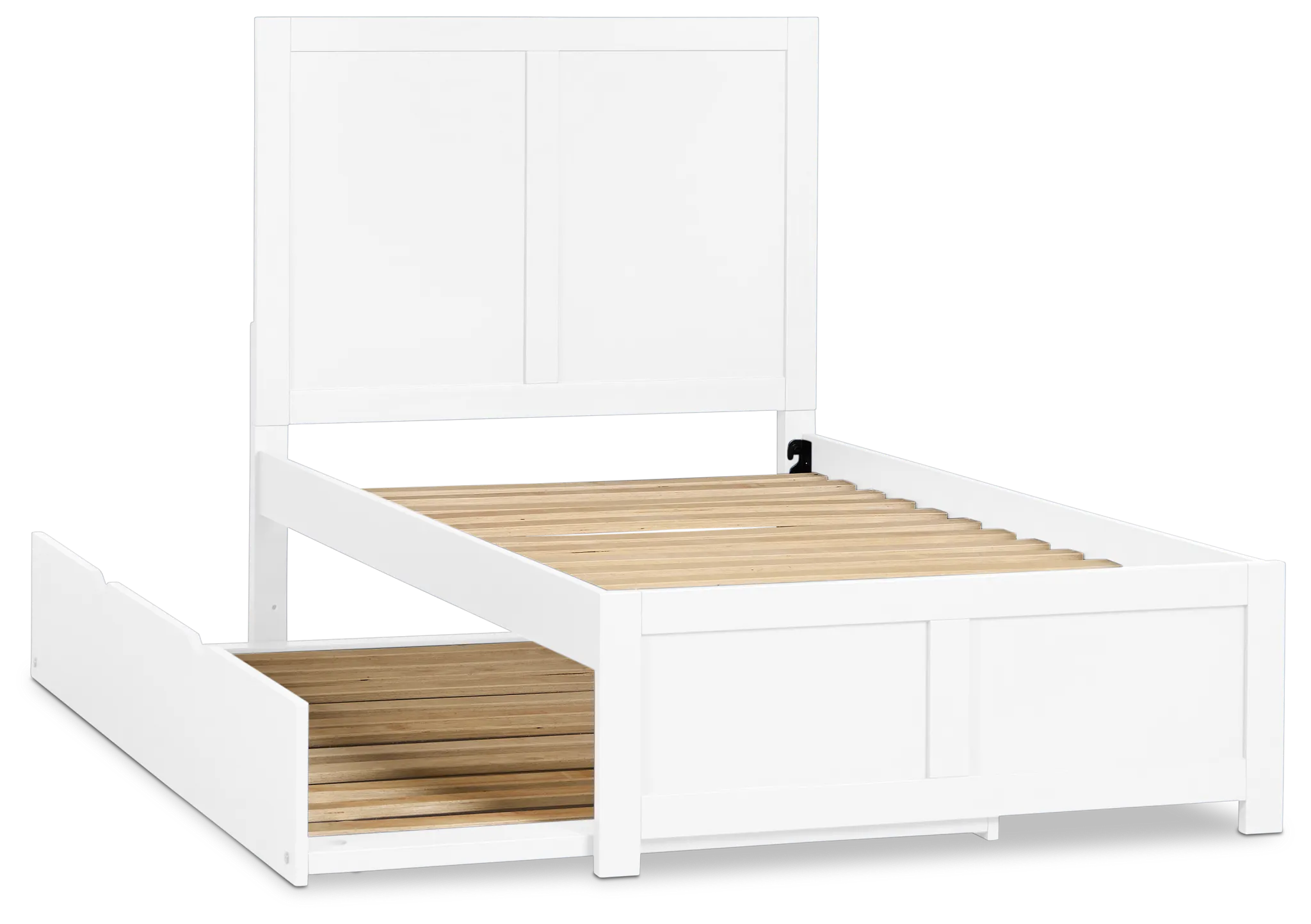 Charleston White Panel Trundle Bed