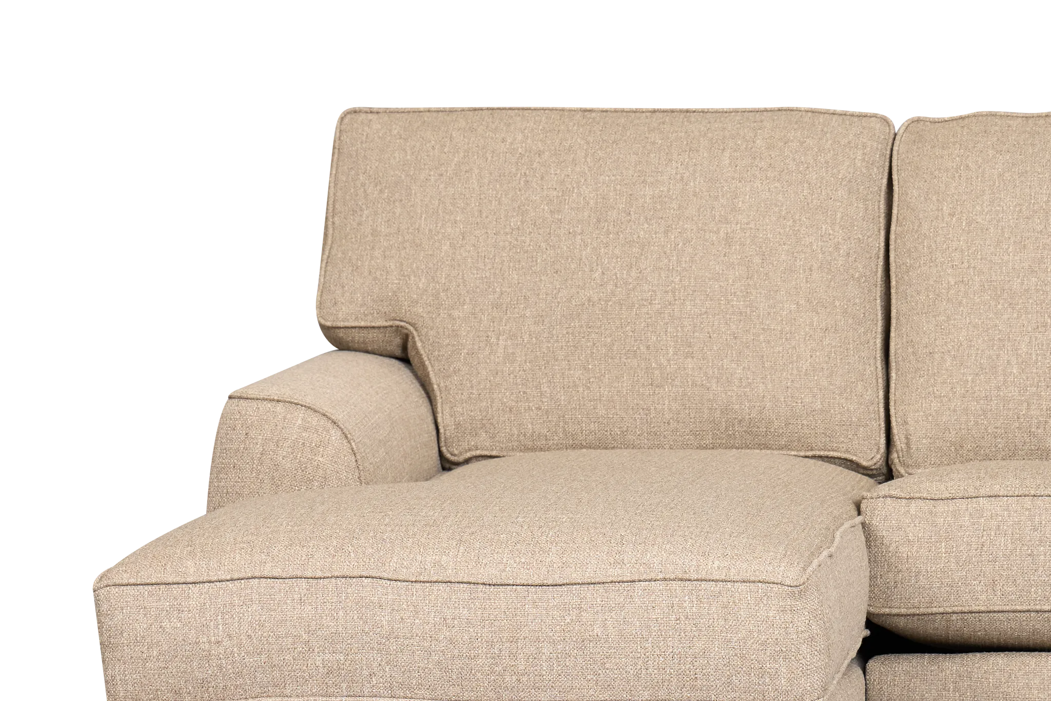 Sinclair Brown Fabric Left Chaise Innerspring Sleeper Sectional