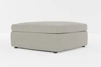 Destin Elite Gray Fabric Cocktail Ottoman