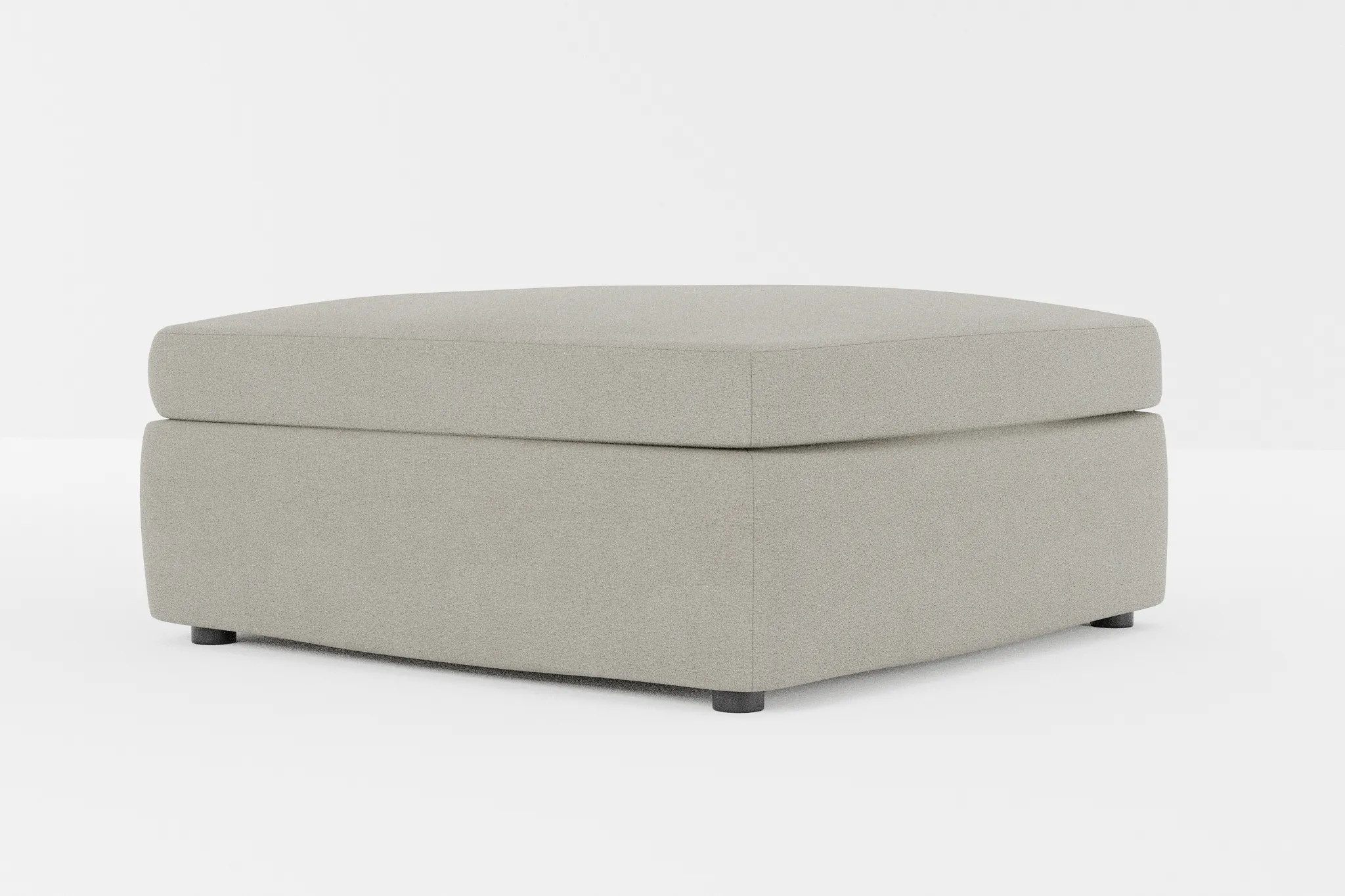 Destin Elite Gray Fabric Cocktail Ottoman