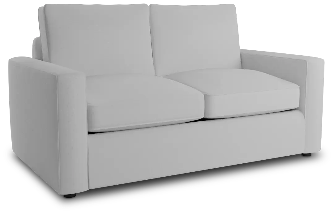Siesta Suave White Fabric Loveseat Siesta Suave White Fabric Loveseat