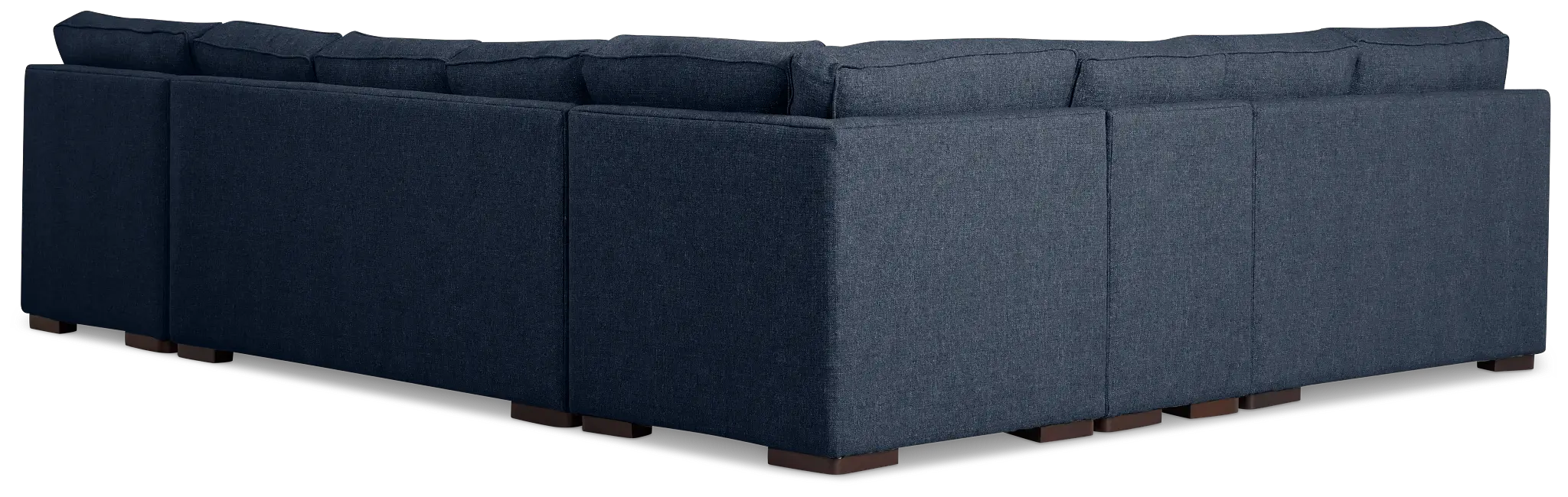 Sinclair Dark Blue Fabric Righ Chaise Cooling Memory Foam Sleeper Sectional Sinclair Dark Blue Fabric Righ Chaise Cooling Memory Foam Sleeper Sectional