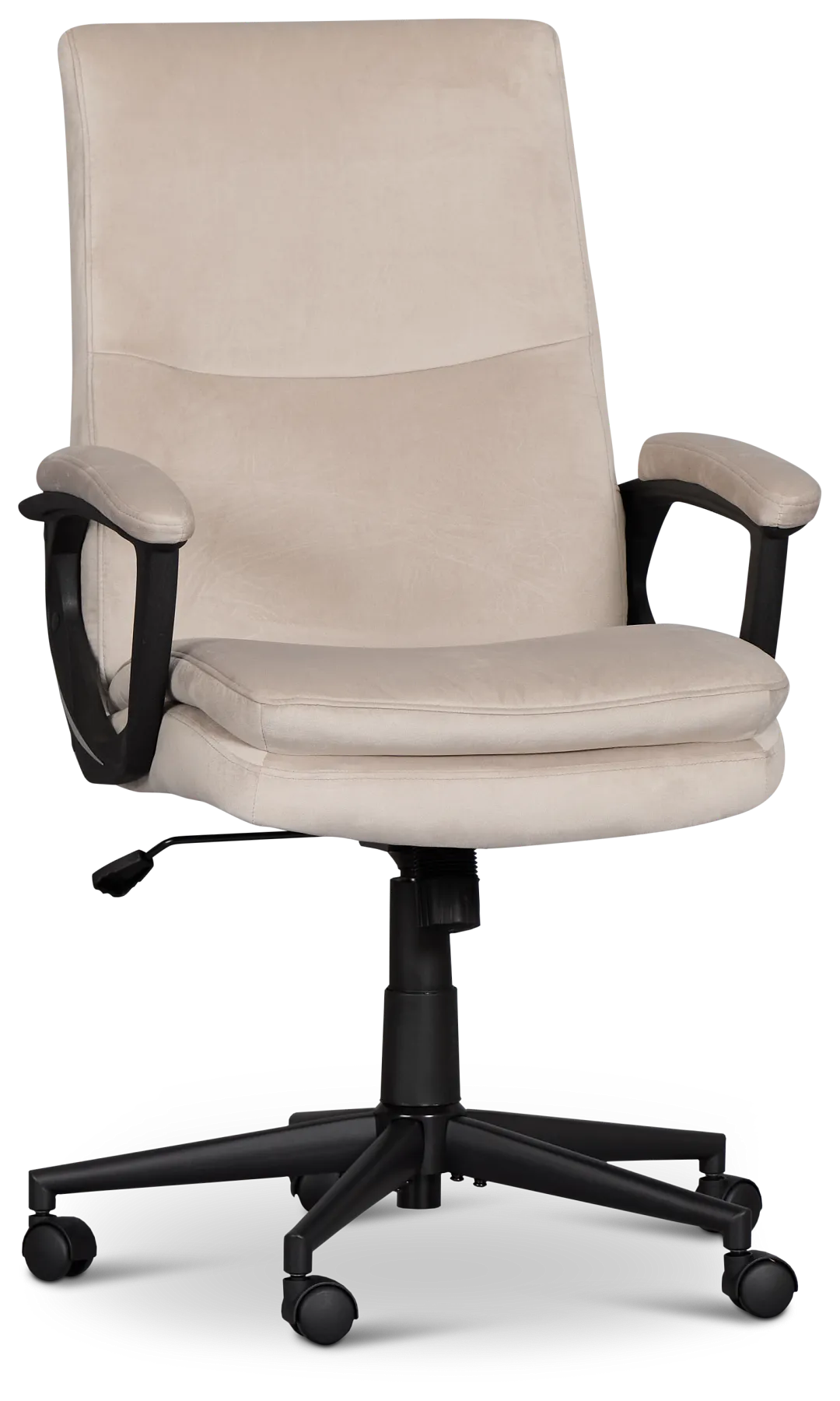 Krista Taupe Fabric Upholstered Desk Chair