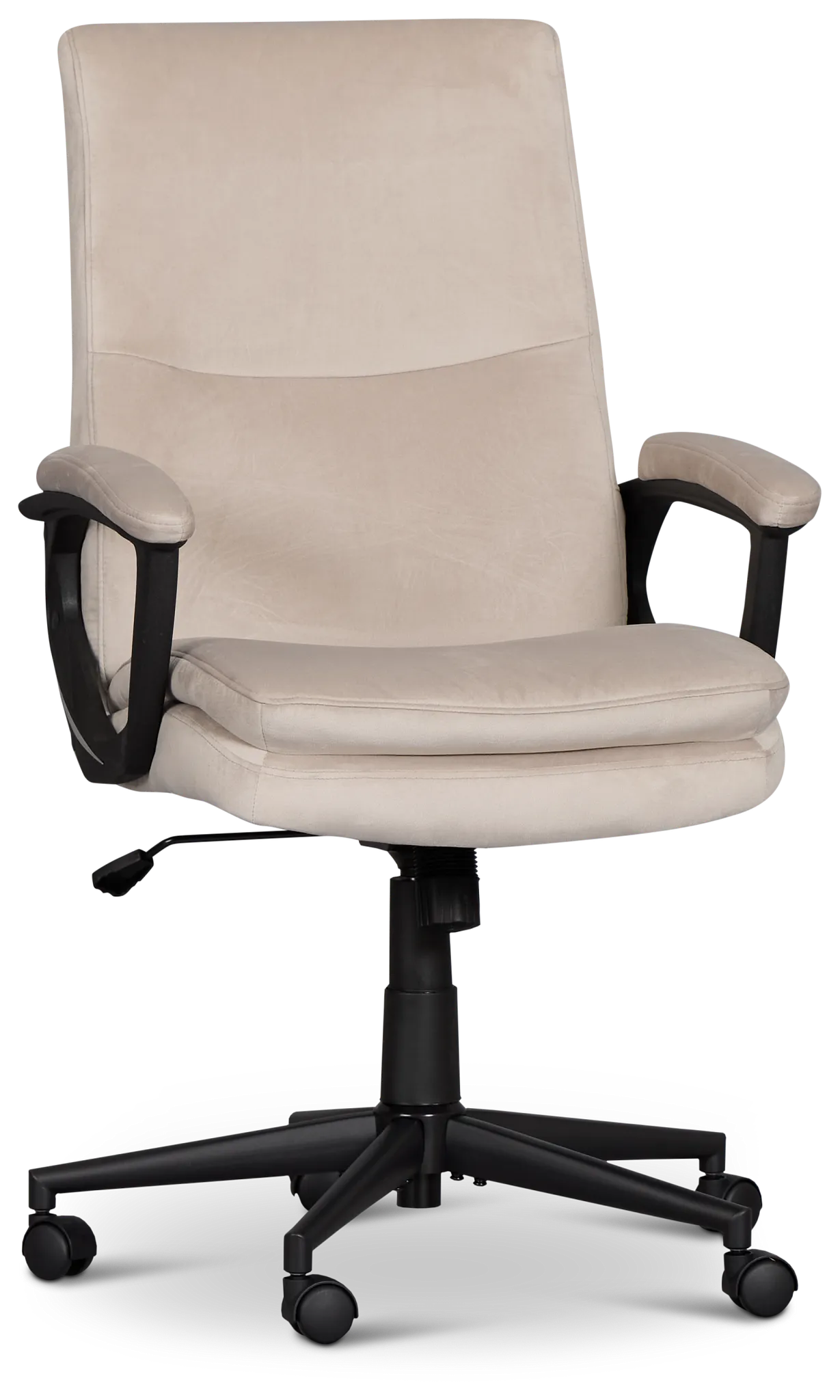 Krista Taupe Fabric Upholstered Desk Chair