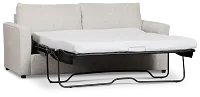 Miller Light Gray Fabric Memory Foam Sleeper